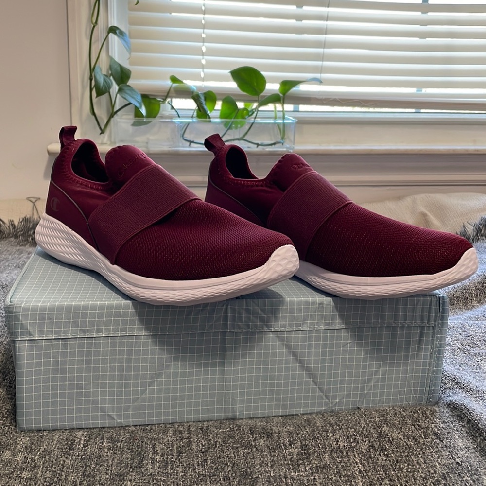 Maroon Champion Slip-on Sneakers